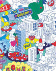 Poster Geant A Colorier - Super Heros + Crayon