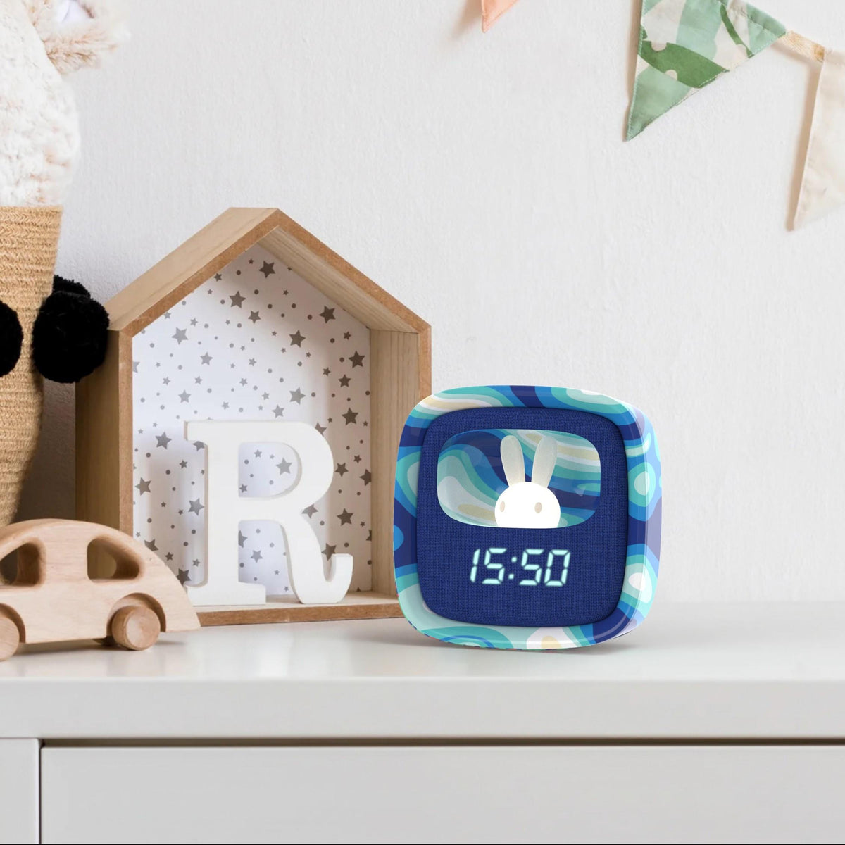 Billy Clock Blue Waves MOB, cinq sonneries apaisantes dont oiseaux et berceuse