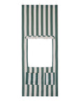 Kiosque d'embrasure de porte vert rayé