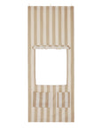 Kiosque d'embrasure de porte beige rayé
