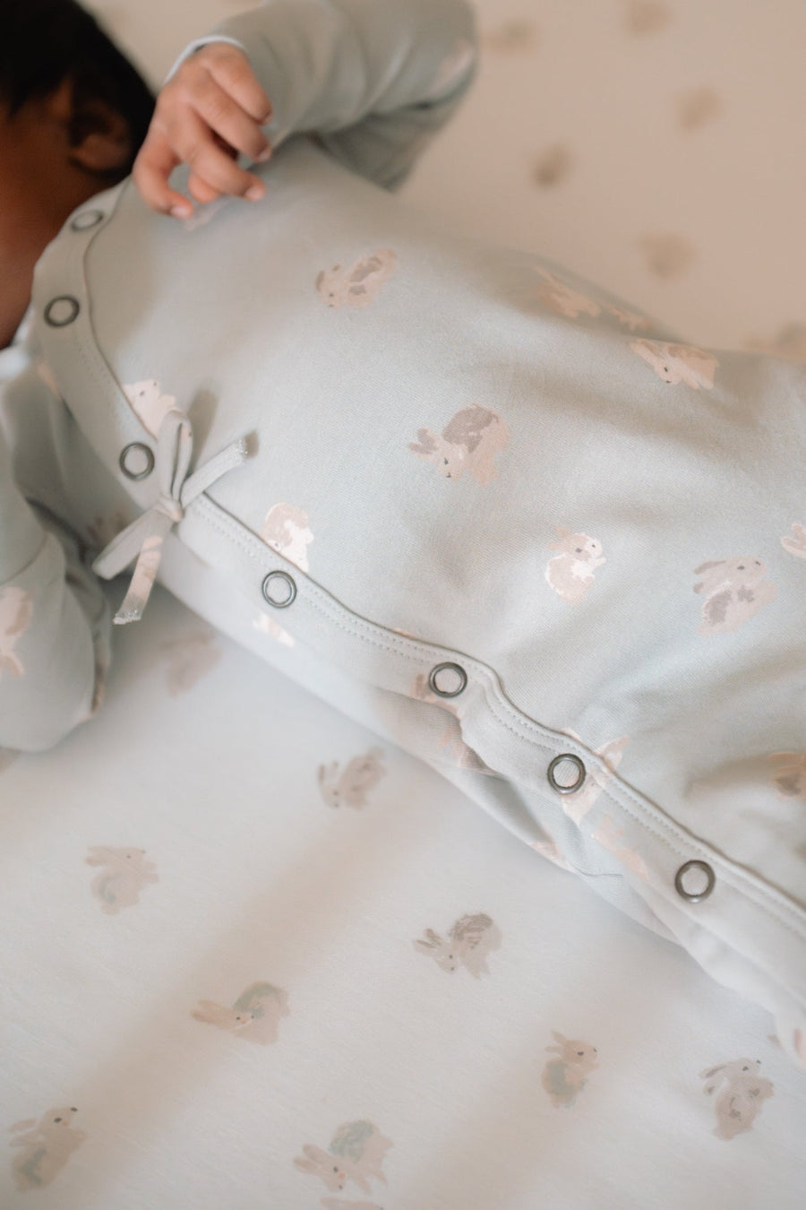 The Littles Kimono Romper - Hoppy Bunny