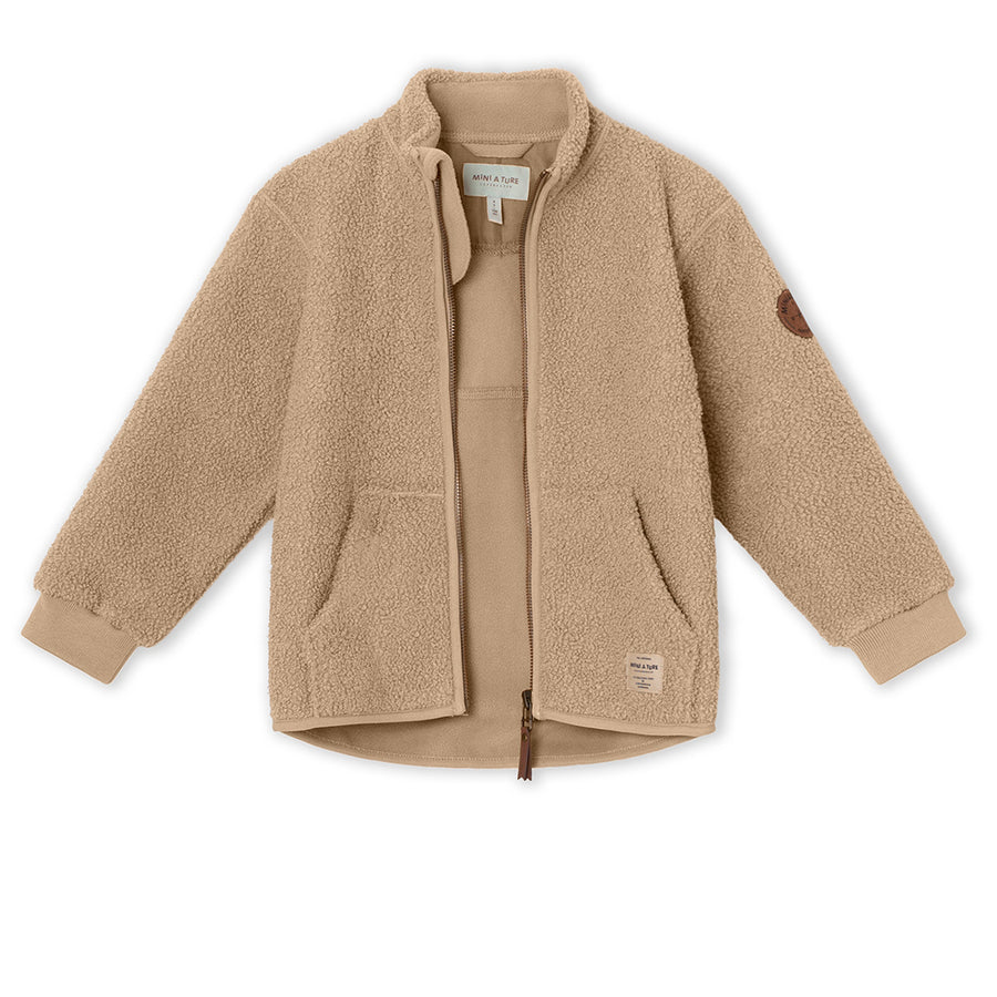 Saleh Teddyfleece Jacket. GRS Savannah Tan