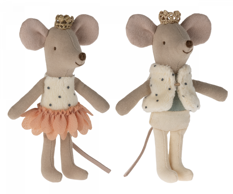 Royal twins mice, Little sister and brother in box