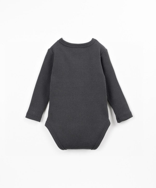 Body Côtelé Play Up Scissor, ouverture devant boutons