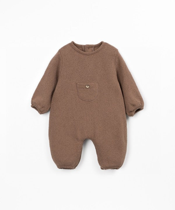 Combinaison En Jersey Tufting Play Up, coloris marron, combinaison en jersey pour bébé