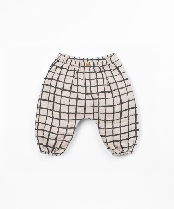 Pantalon En Tissu Skein Play Up, coloris beige foncé, pantalon en tissu pour bébé