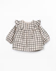 Blouse En Tissu Skein Play Up, coloris beige foncé, blouse en tissu pour bébé