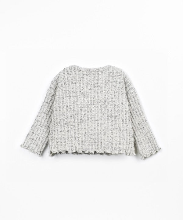 Sweat Côtelé Cat Play Up, manches longues