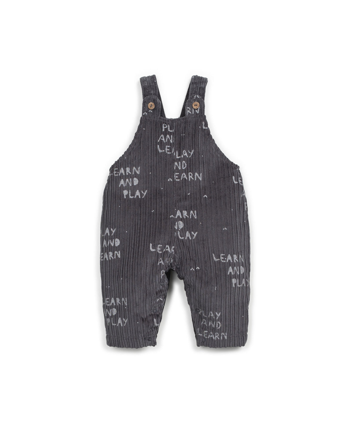 Printed Corduroy Jumpsuit Grafite