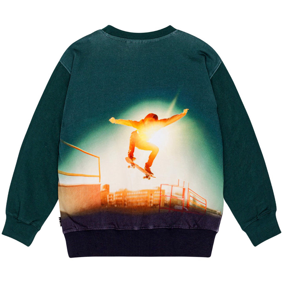 Sweat Shirt Mattis Green Sky Skate