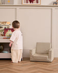 Fauteuil pliant rayé