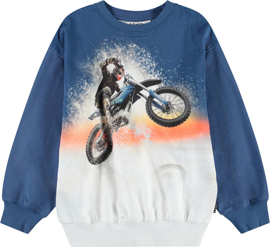 Sweat shirt Monti Wheelie Blue