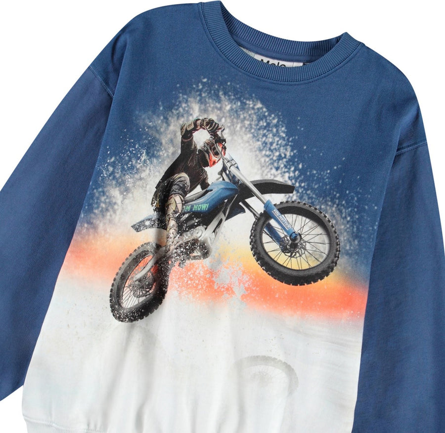 Sweat shirt Monti Wheelie Blue