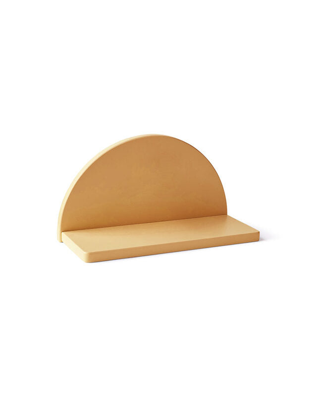 Etagère demi-cercle moutarde STAR