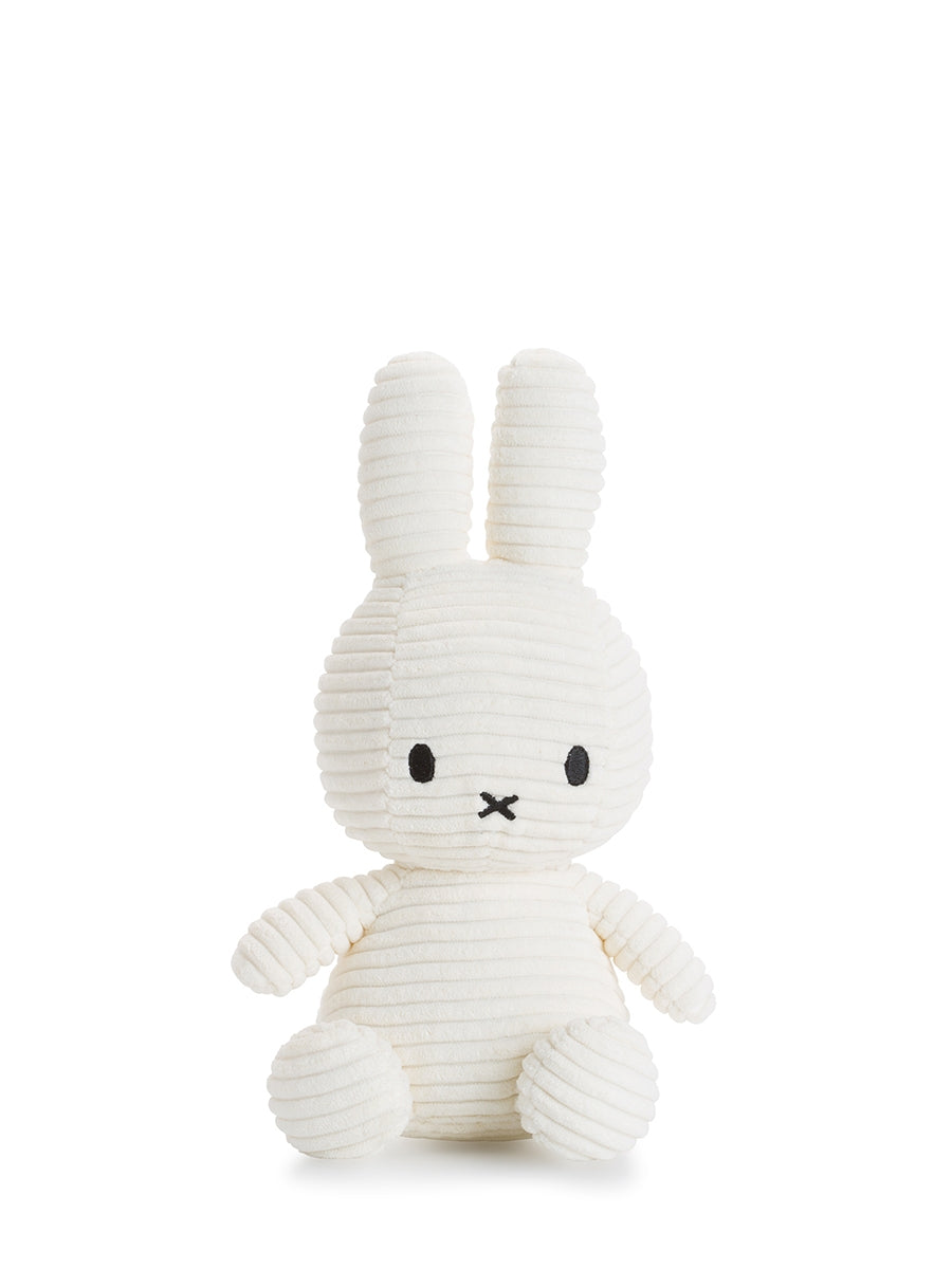 Peluche Miffy Bon Ton Toys velours cotele blanc 23 cm