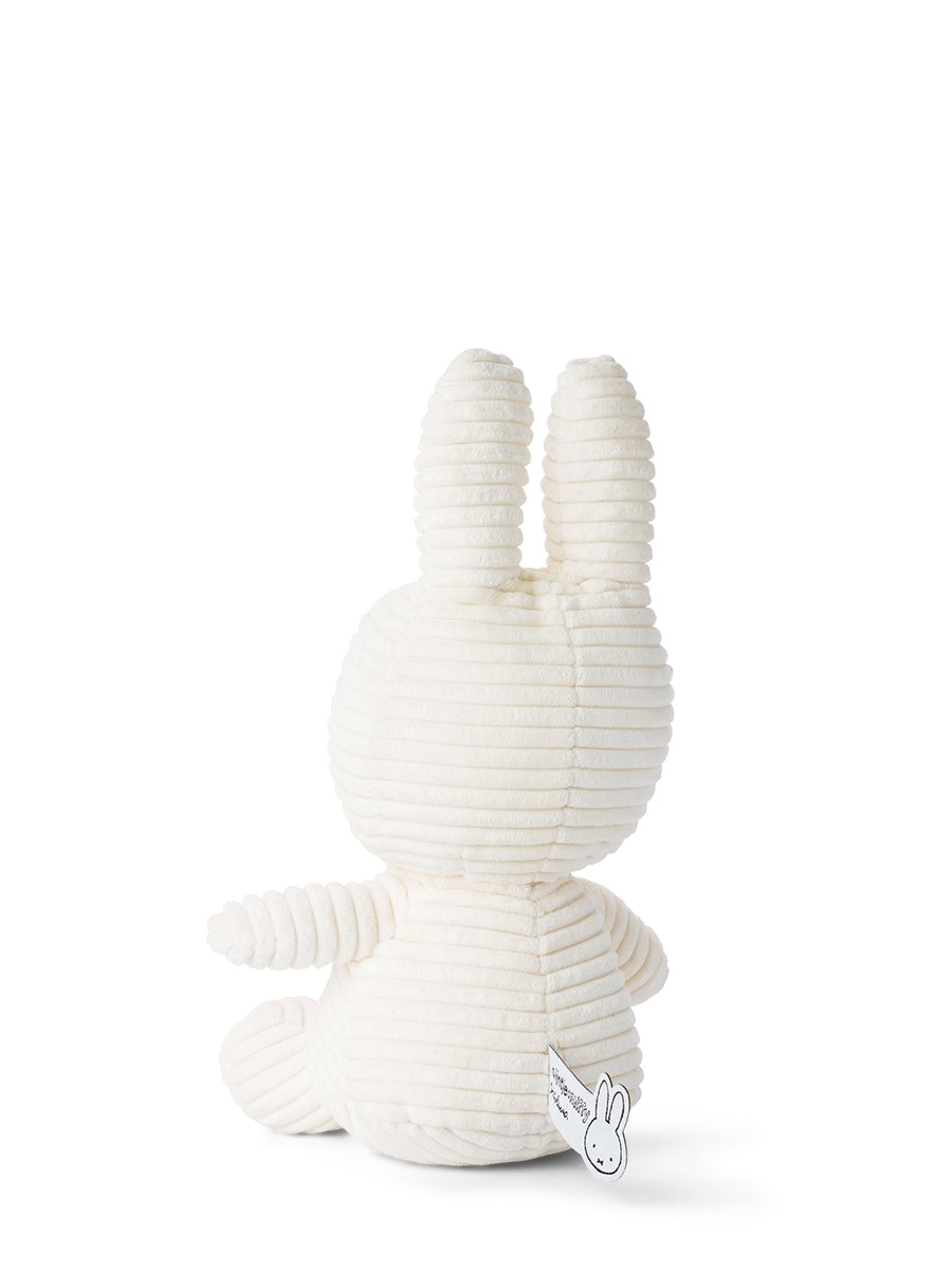 Peluche Miffy Bon Ton Toys velours cotele blanc, des la naissance
