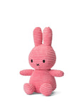 Peluche Miffy Bon Ton Toys velours cotele rose bubblegum, polyester recycle