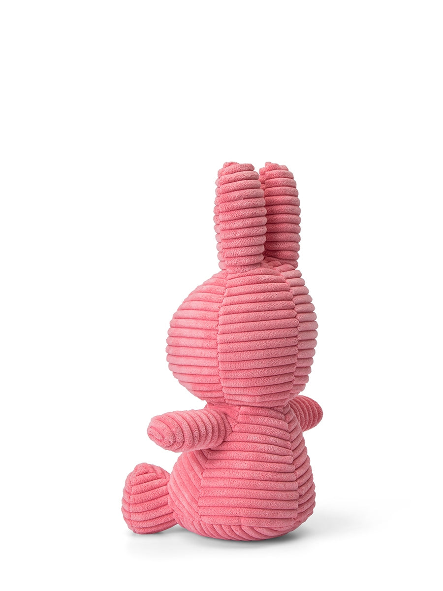 Peluche Miffy Bon Ton Toys velours cotele rose bubblegum, des la naissance