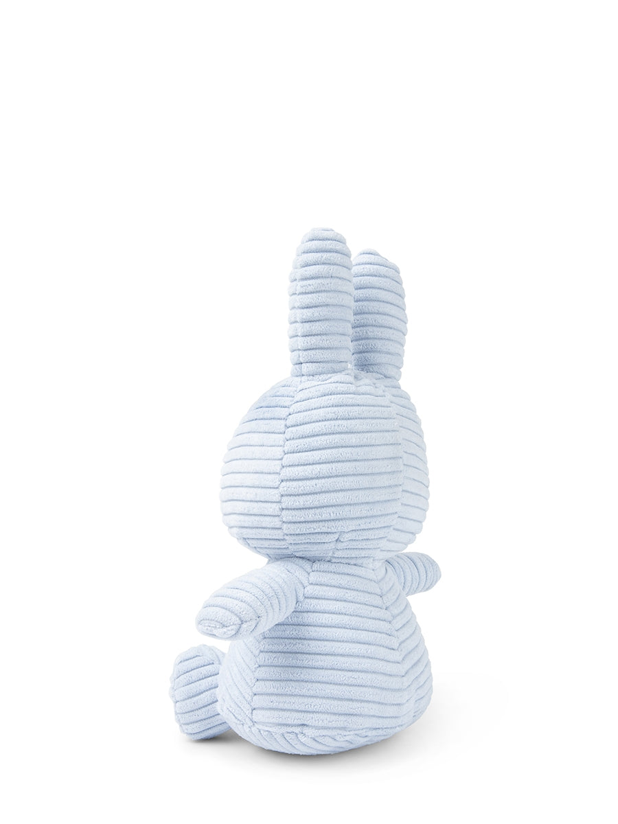 Peluche Miffy Bon Ton Toys velours cotele bleu glace, des la naissance
