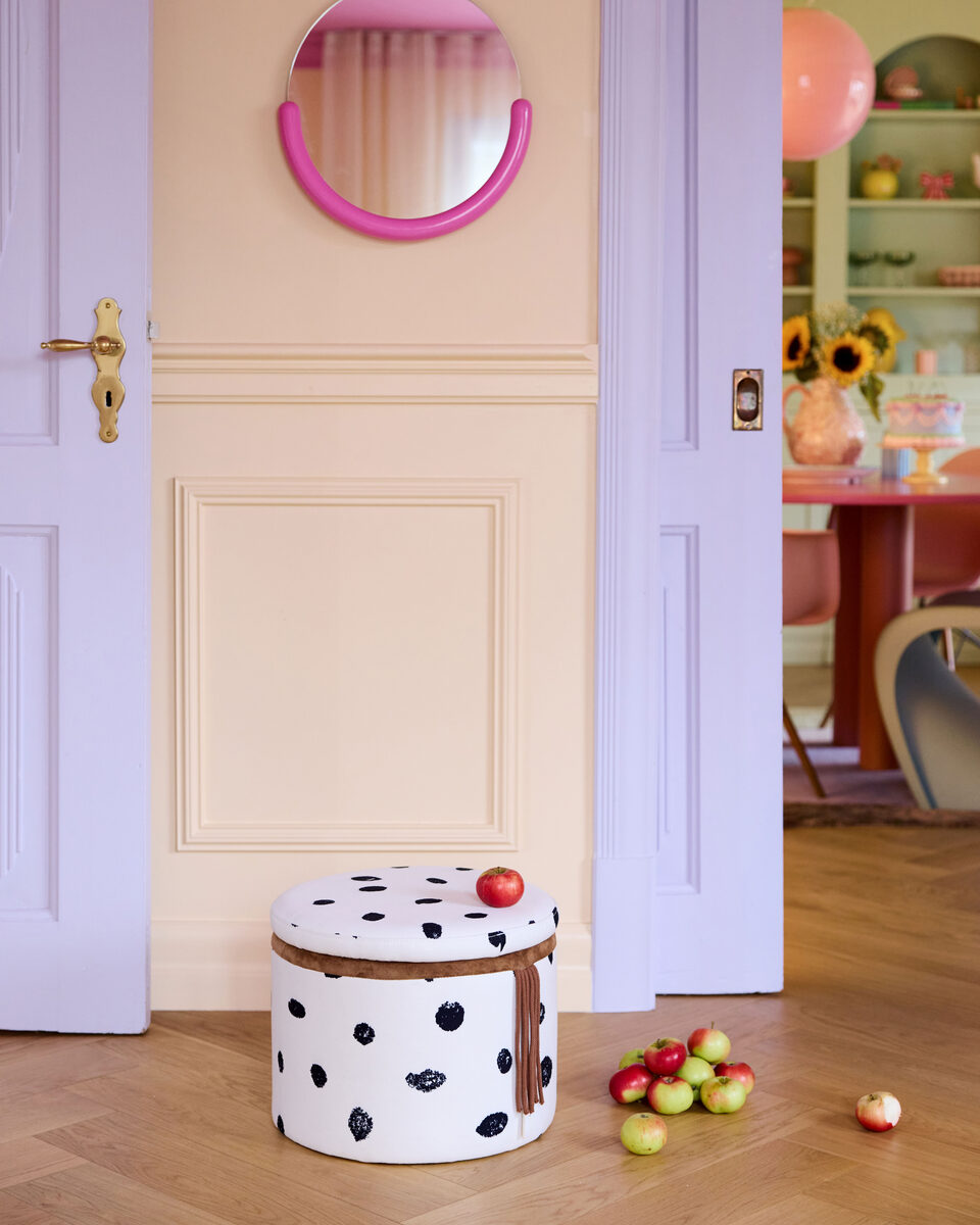 Pouf rond avec rangement FIFI