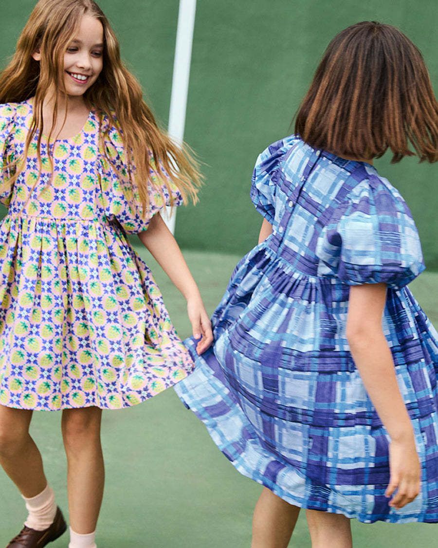 Dress Calyita Blue Checks