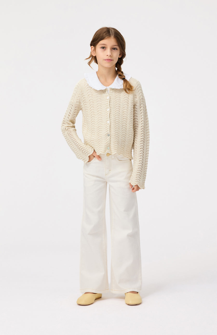 Woven pants Asta Crisp White