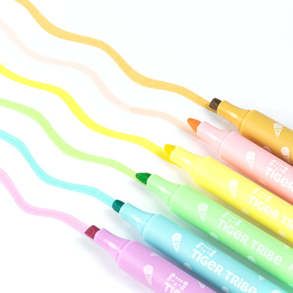 Set de 6 marqueurs parfumés Tiger Tribe, idée cadeau d'anniversaire créative pour petits artistes