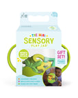 Mini bocal sensoriel lumineux vert pour enfant Glo Pals Mini Sensory Jar Green, emballage cadeau avec fillers