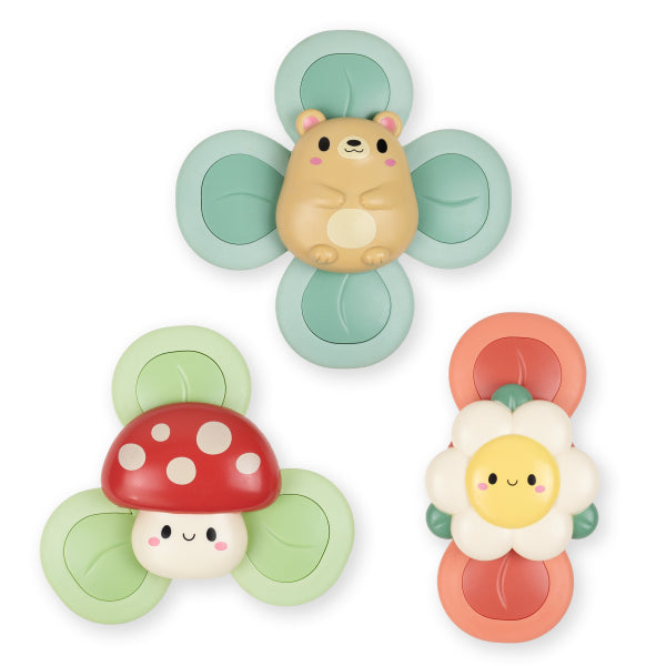 Sensory Spinners Woodlands, coffret de 3 toupies animaux de la forêt