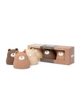 Trio d'oursons de bain Little L, idée cadeau de naissance à associer au Bath Bear On A Boat
