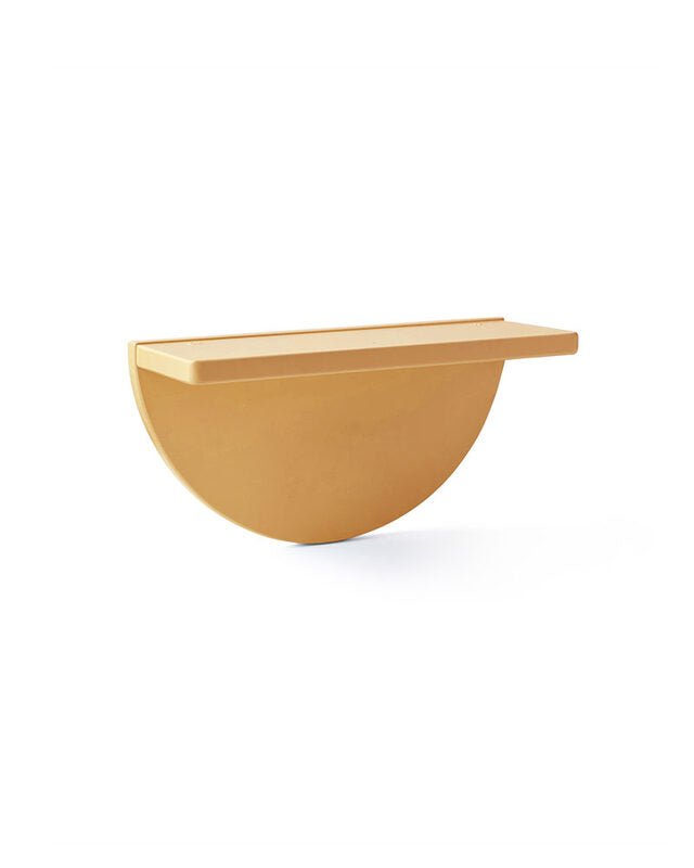 Etagère demi-cercle moutarde STAR