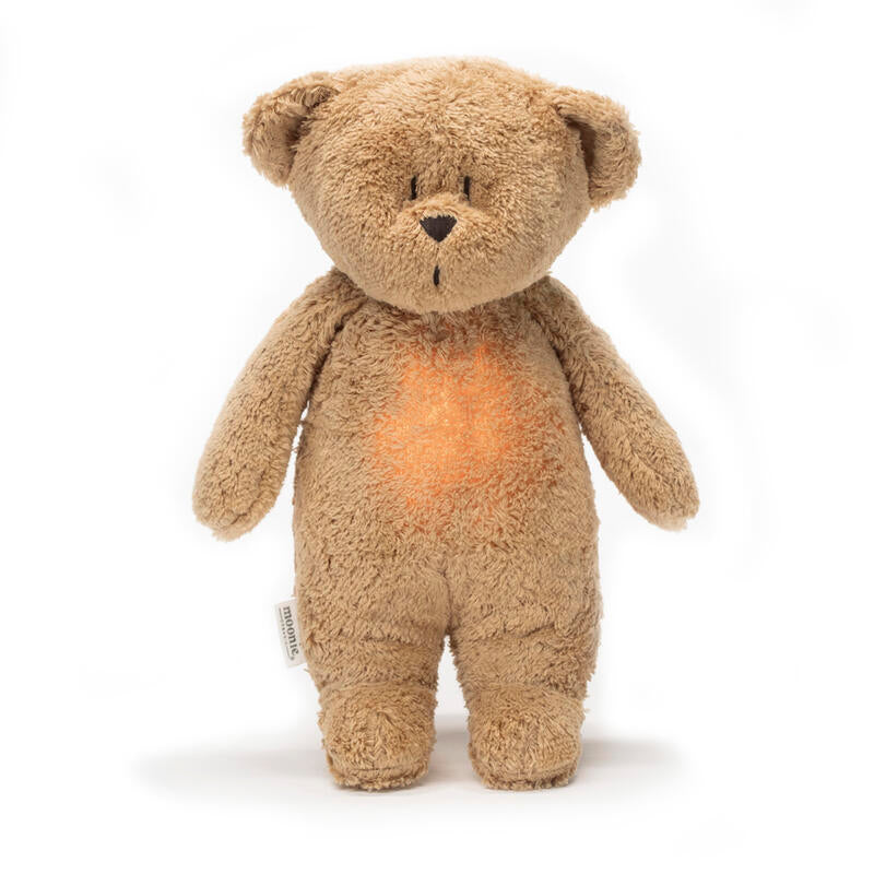 Ourson veilleuse Nature Bio Cappuccino beige Moonie, vue 1 du produit