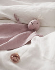 Doudou mouchoir Dino lin rose NEO