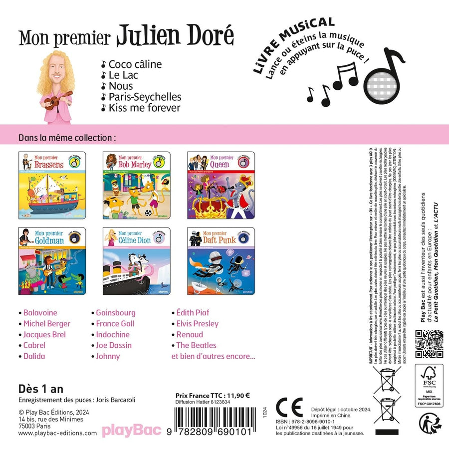 Livre musical - Mon premier Julien Doré