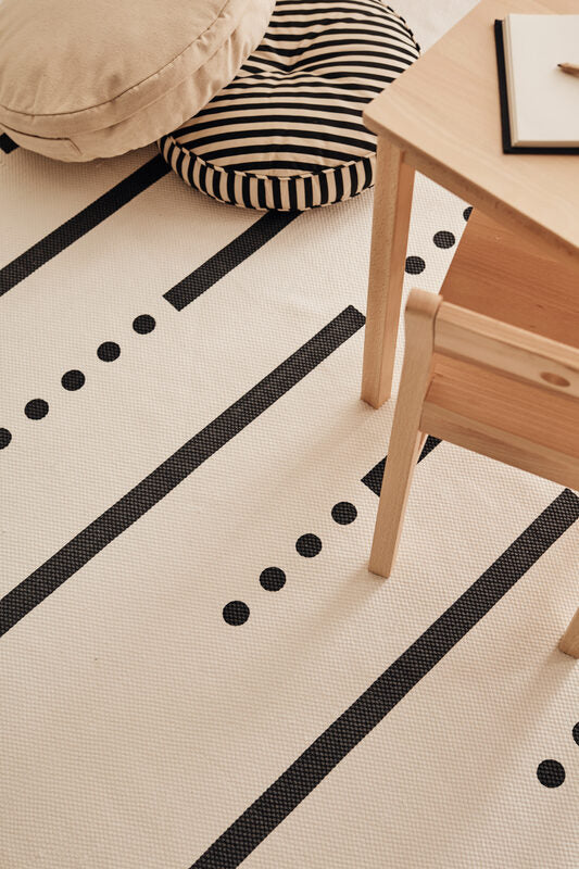 Tapis gris blanc 130x160 cm