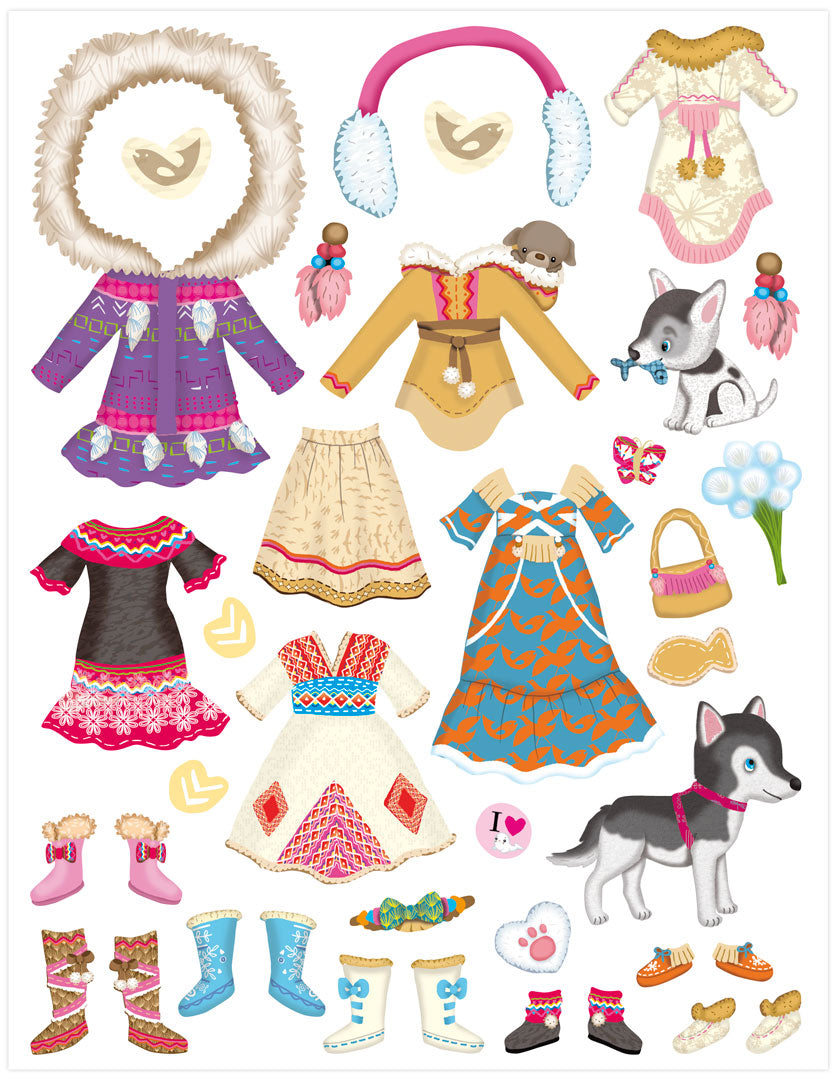 Minimiki - Stickers - Habille Anouk au Groenland nouvelle édition
