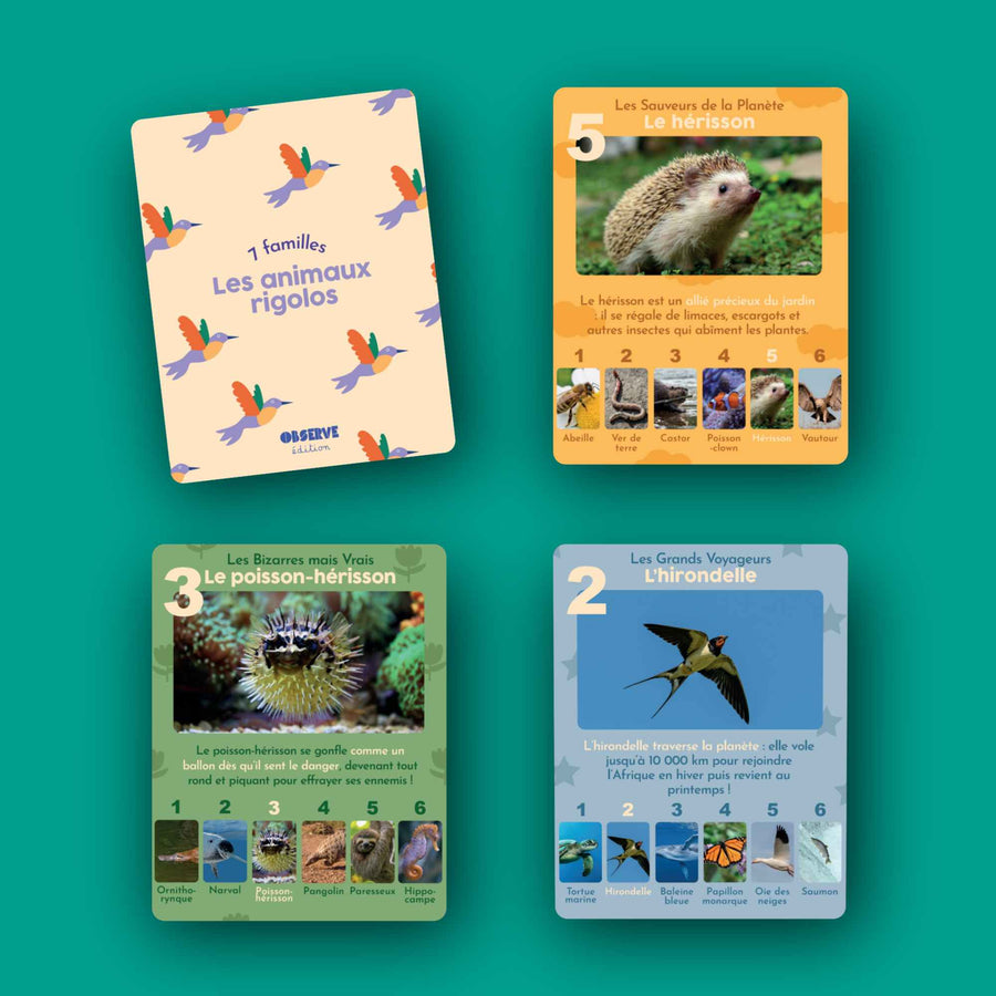 Jeu de 7 familles - Les Animaux Rigolos - ANIMAUX