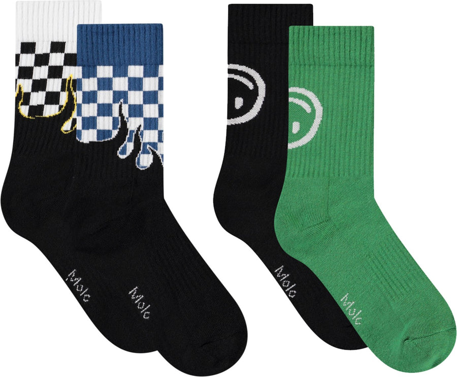 Socks Norman Blue Flames