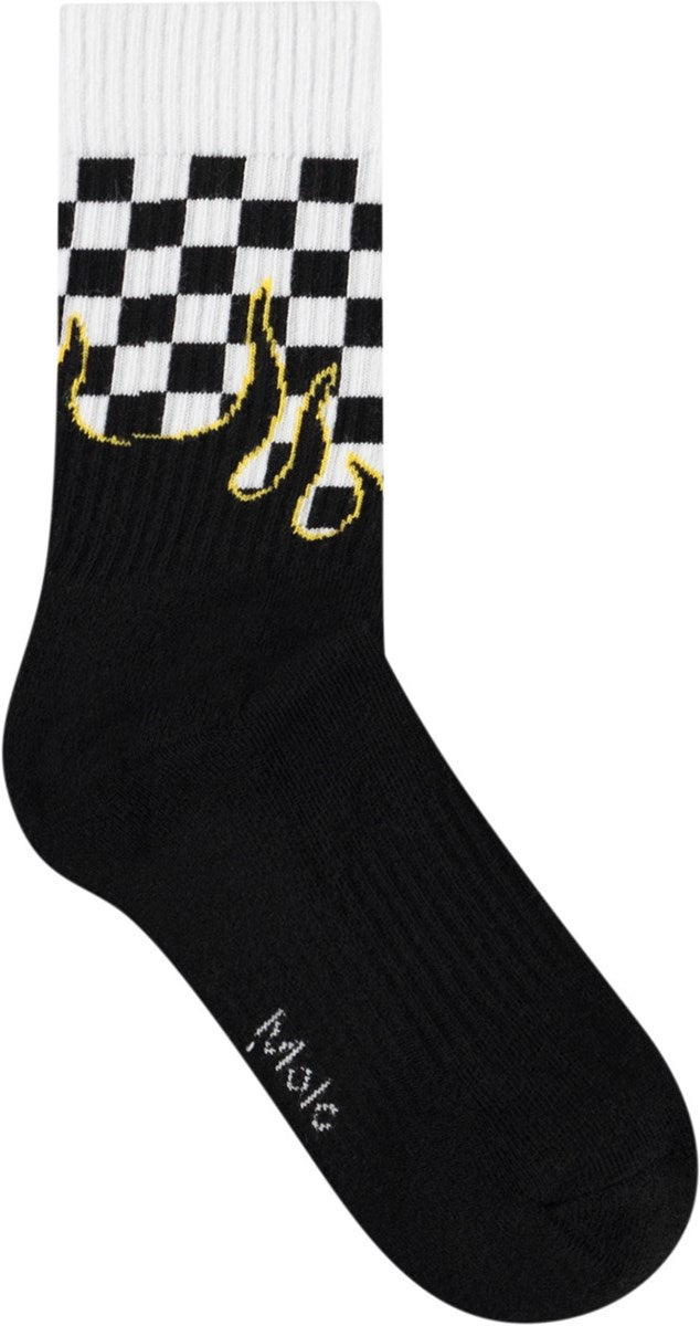 Socks Norman Blue Flames