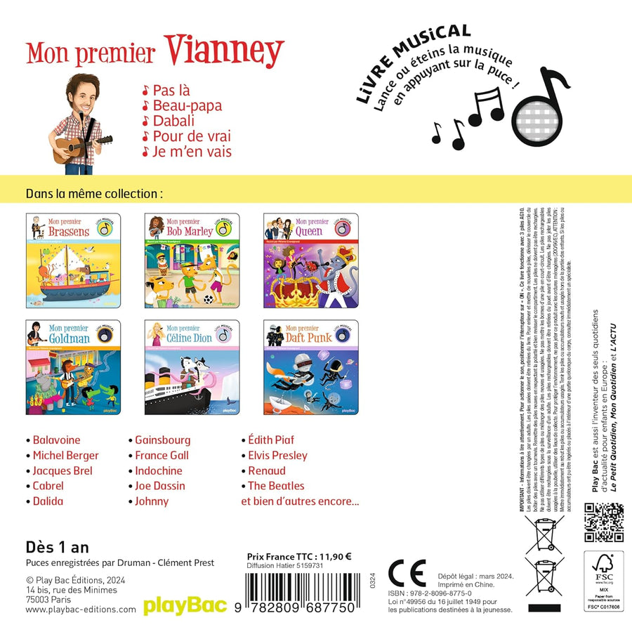 Livre sonore - Mon premier Vianney