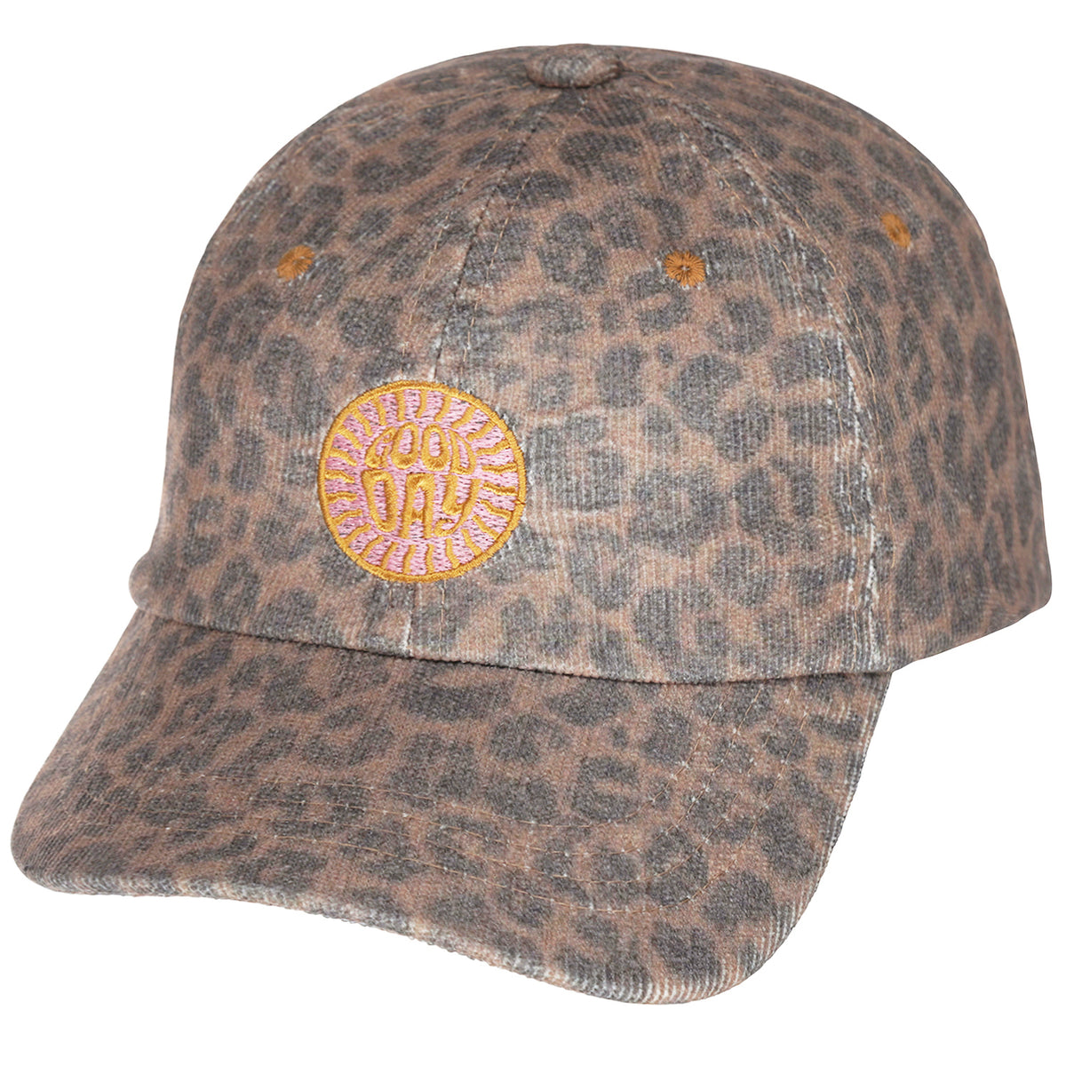 Corduroy Leopard Cap rubber