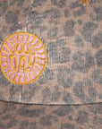 Corduroy Leopard Cap rubber