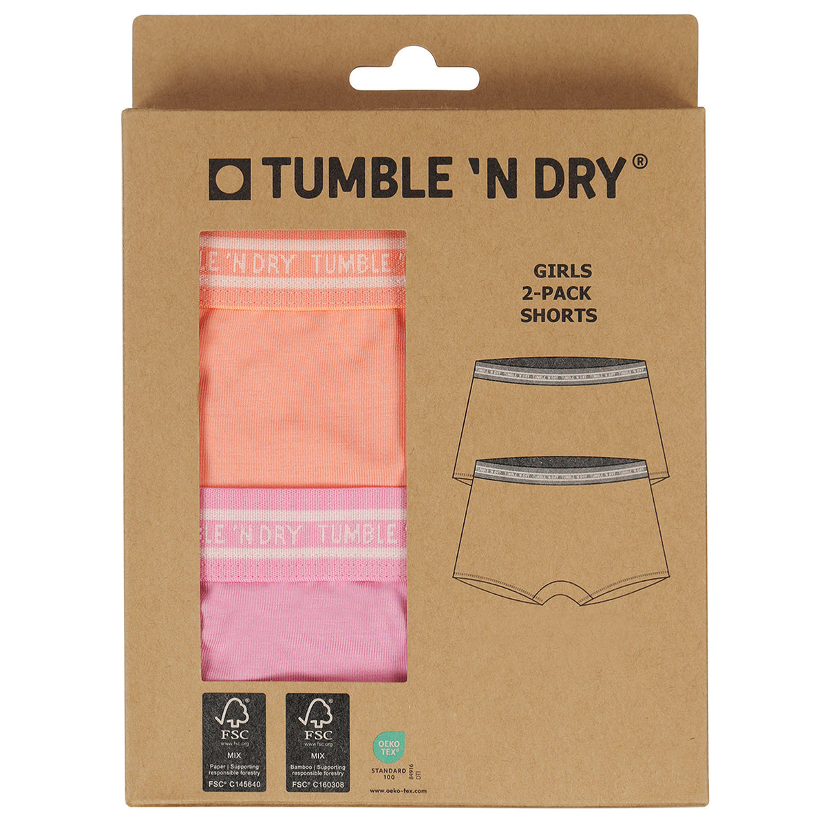 Tumble Short 2 pack Girls desert flower
