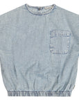 Top Mirtillo Denim Light Stonewash