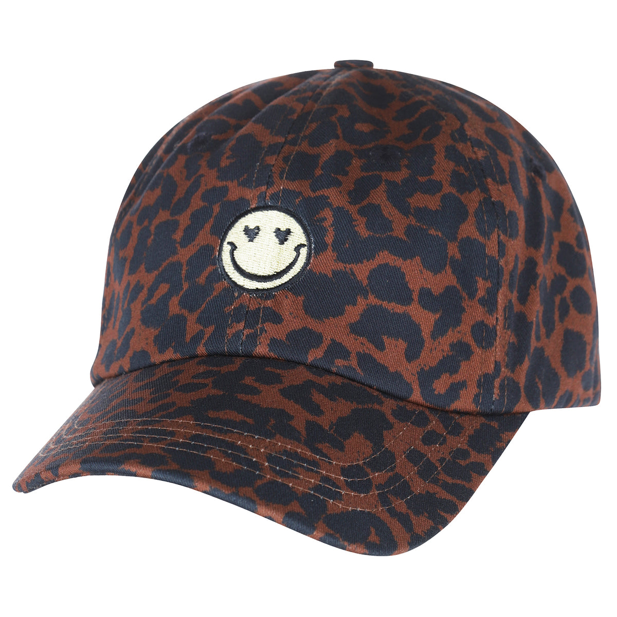 Headwear Leopard happy cap root beer