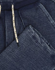 Jogging enfant Sheffield indigo Tumble ’N Dry, détail de la teinte et de la finition