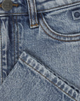 Josephine wide denim light stonewash