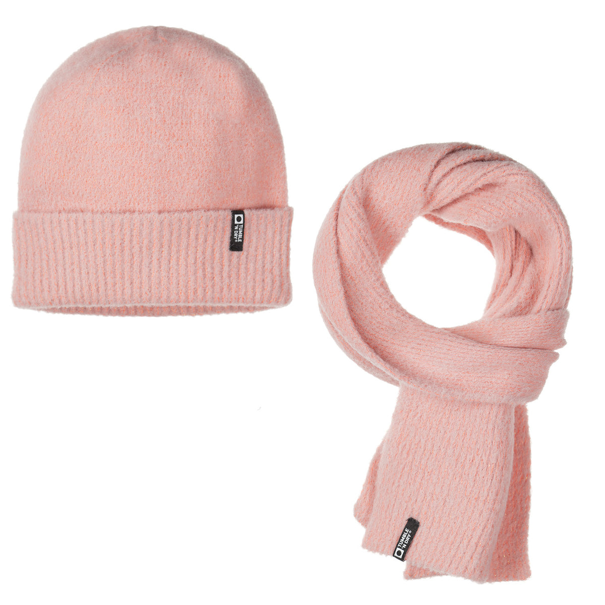 Beanie &amp; Scarf Girls Coral Haze