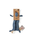 Doudou mouchoir Dino lin bleu NEO