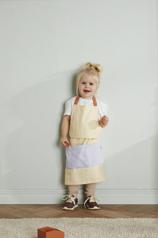 Ensemble tablier jaune clair KID'S HUB